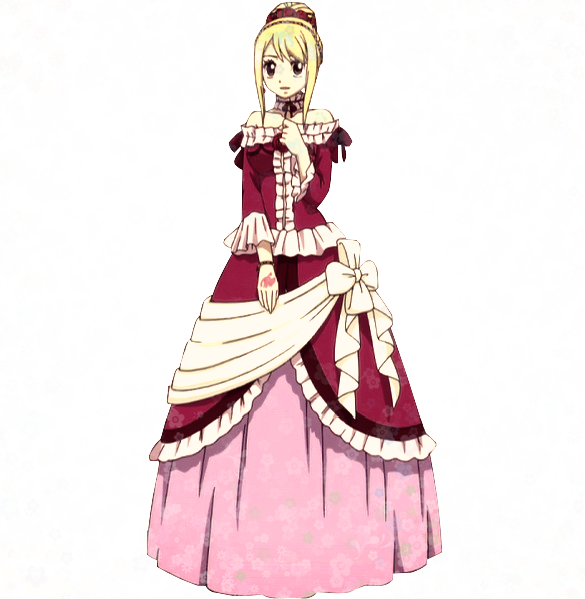 Lucy Heartfilia - Fairy Tail Lucy Heartfilia Robe (585x599), Png Download