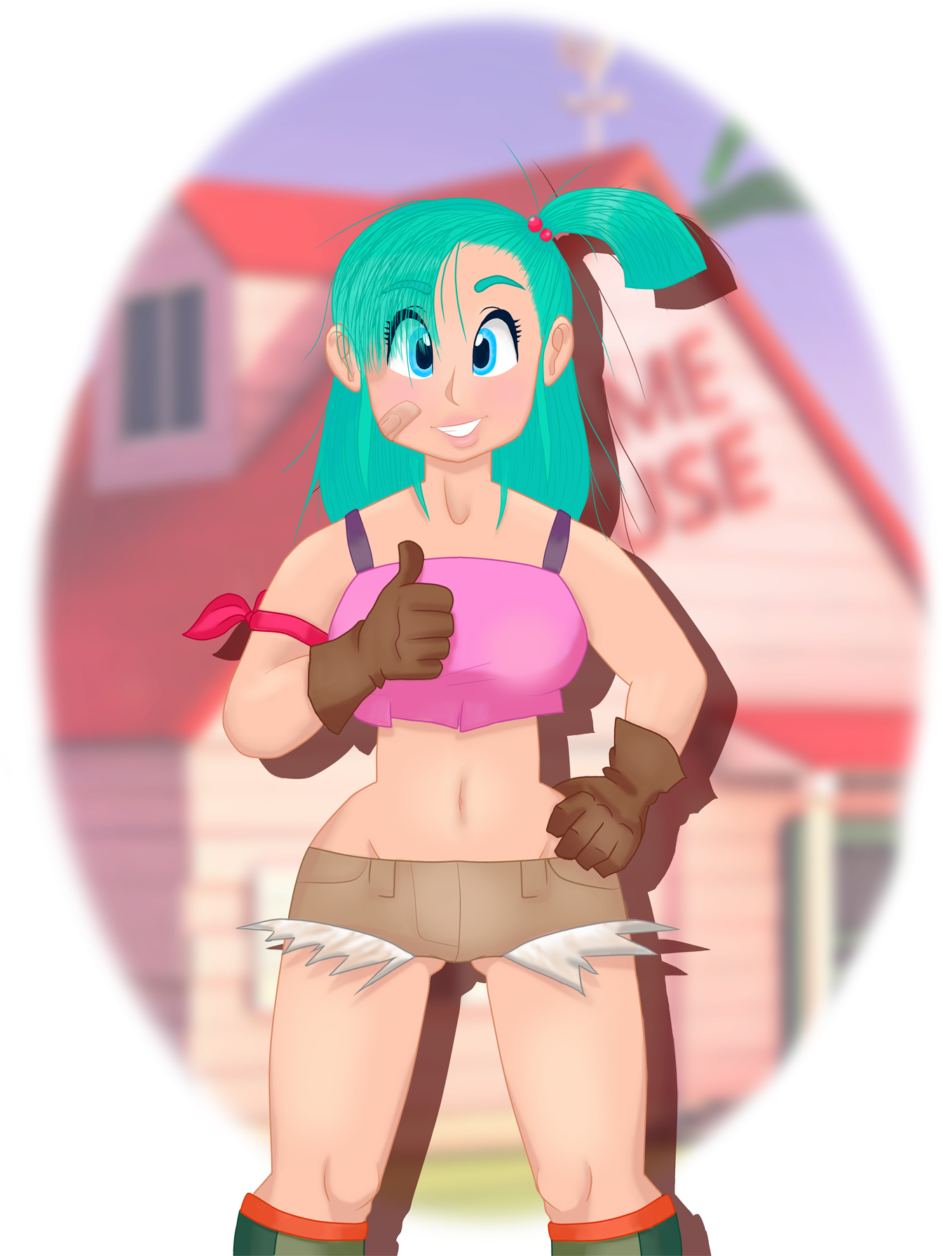 Bulma - Cartoon (1440x1800), Png Download