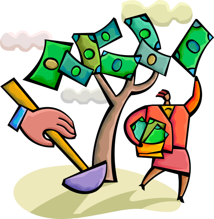 Vector Illustration Of Businesswoman's Tenacity Pays (685x700), Png Download