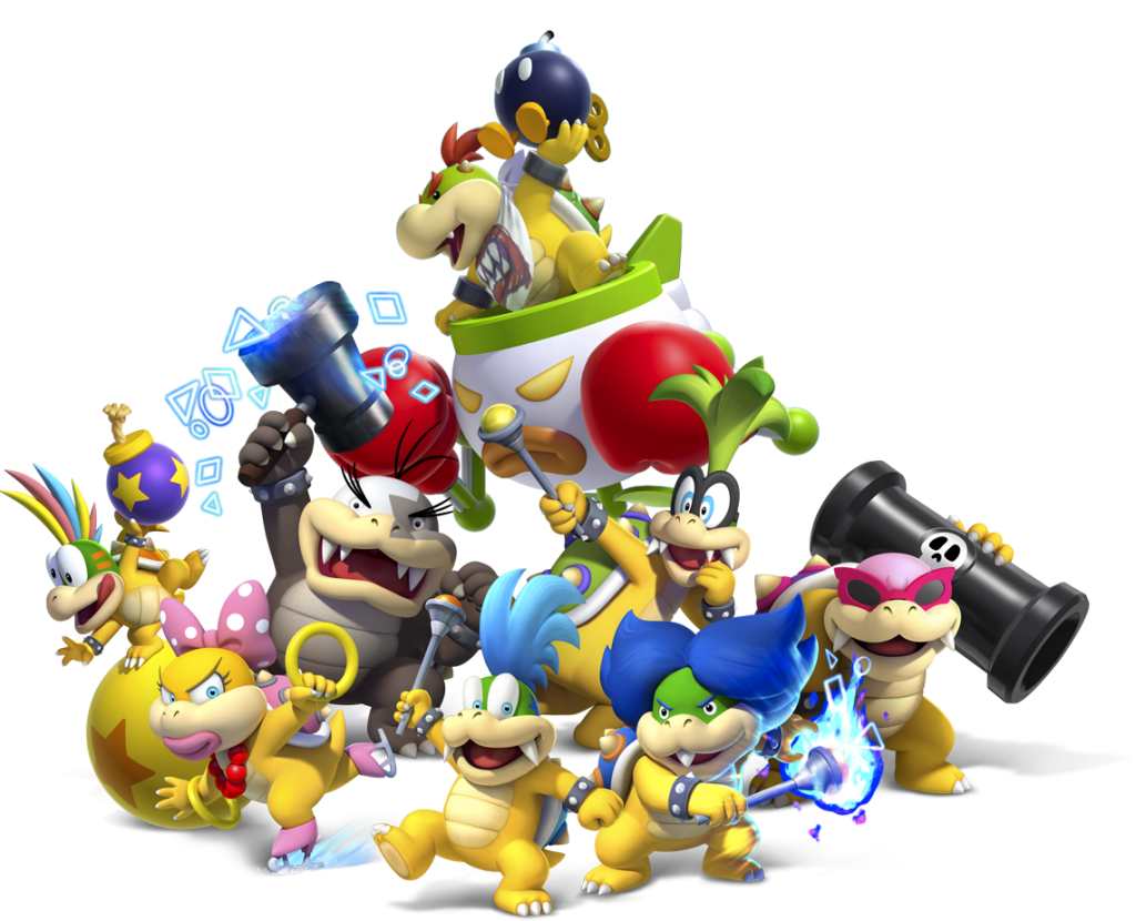Nosso Detetive Diz Que O Programa Casos De Família - Mario Bowser Kids (1024x830), Png Download