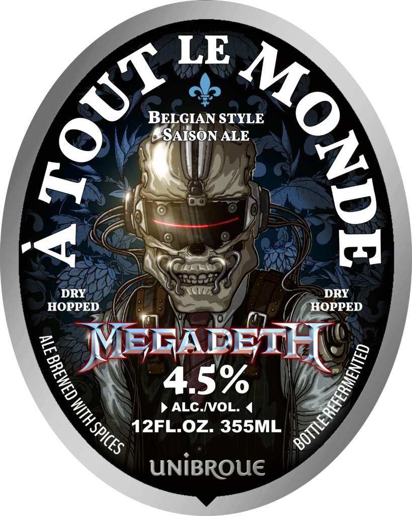 160412 Final Megadeth Atm Uusa 12 Oz Bottle Label Front - Monkey Grease (819x1024), Png Download