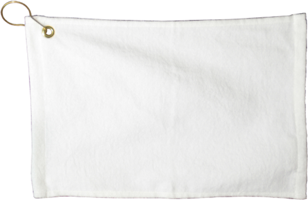 15'' X 25'' White Bar Towel With Hook - Linens (640x640), Png Download
