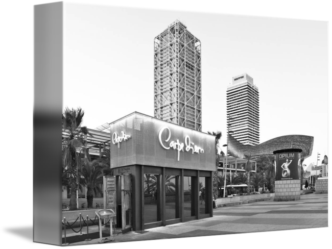 "barcelona Landmarks" By Marek Stepan, Malaga Spain - Commercial Building (650x488), Png Download