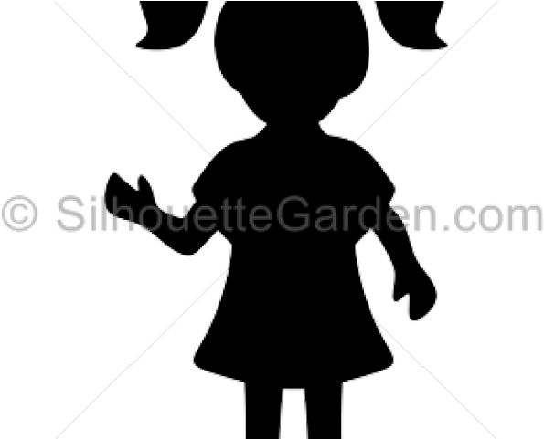 Girl Silhouette - Illustration (640x480), Png Download
