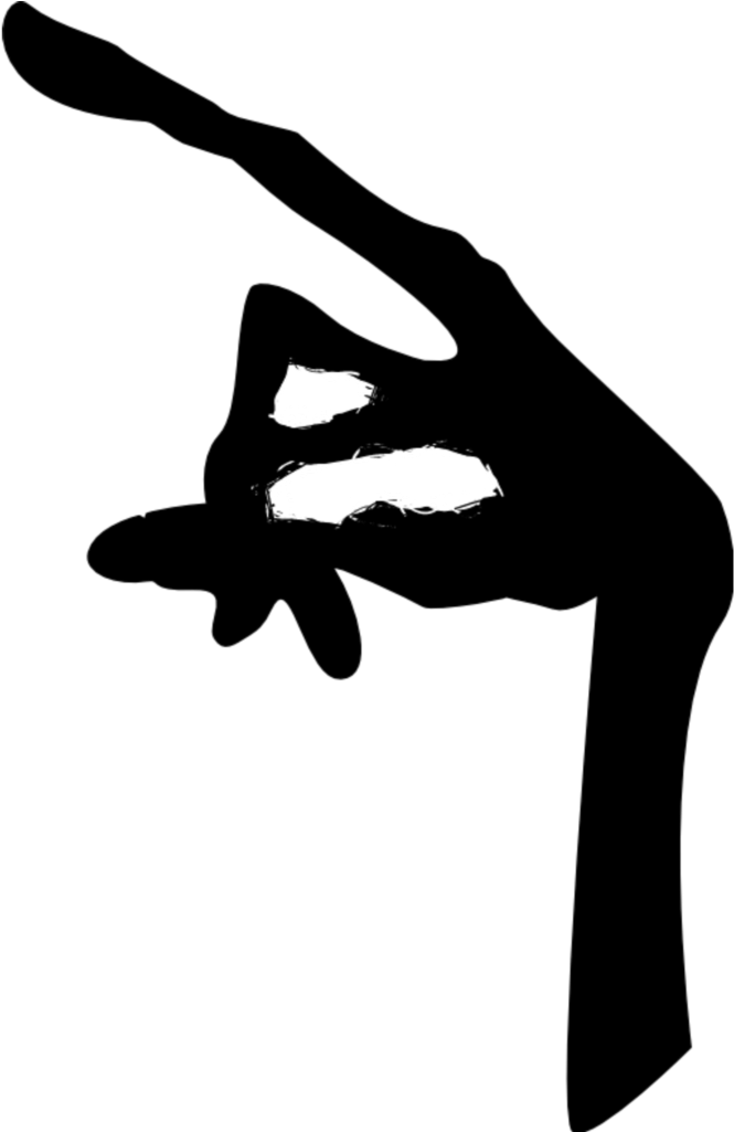 Ftestickers Et Extraterrestrial Hand Silhouette - Et Hand Sign (1024x1024), Png Download