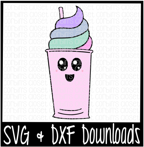 Free Kawaii Cup * Hand Drawn * Ice Cream * Float * - Kawaii Drink (800x532), Png Download