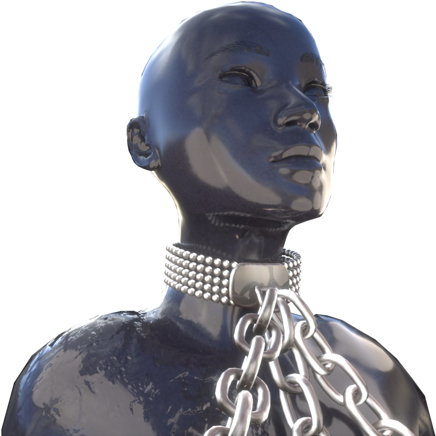 Pearls Collar, Chains And Broken - Bust (2048x1024), Png Download
