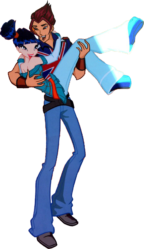 Musa & Riven - Winx Club (547x943), Png Download