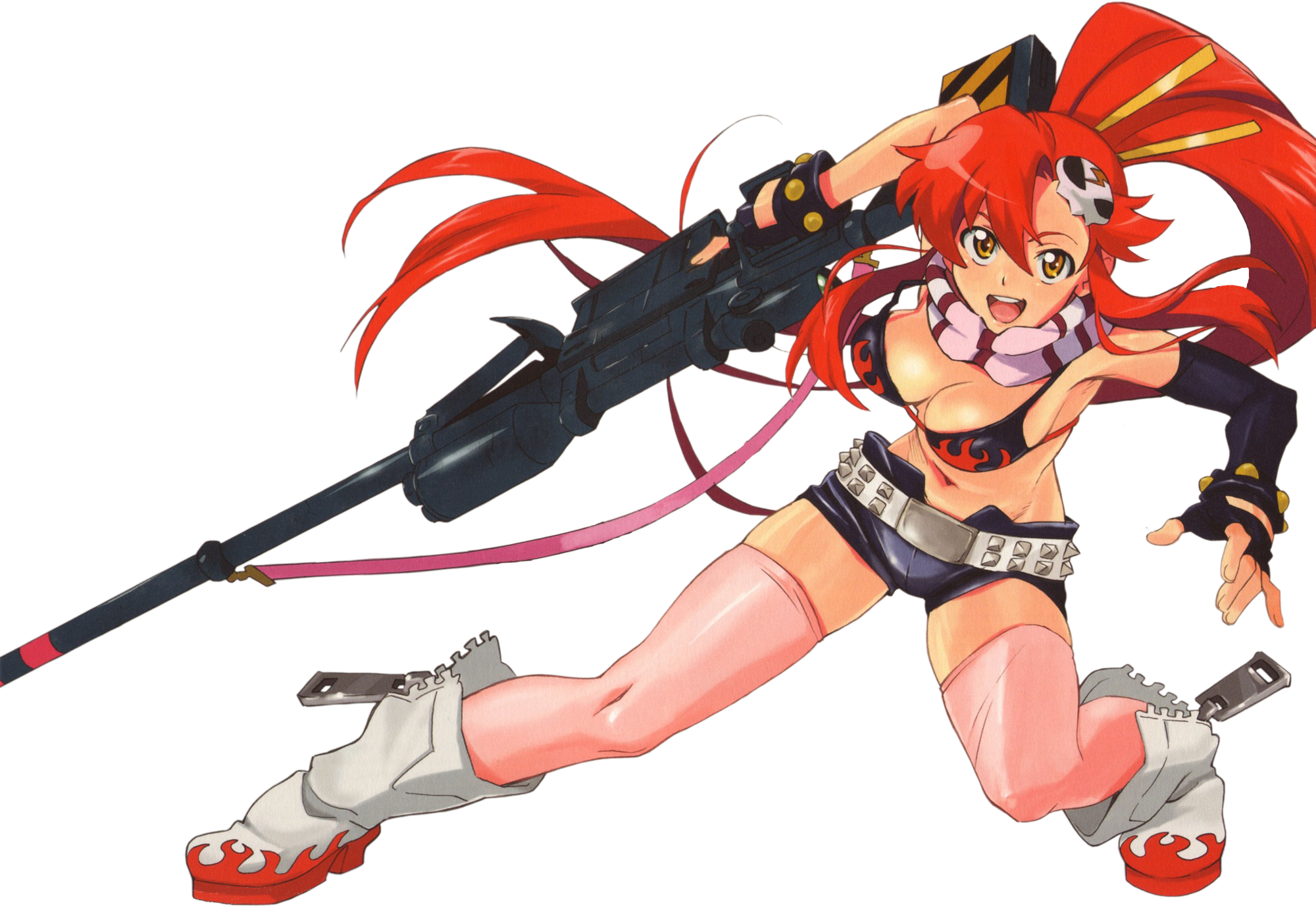 Yoko - Tengen Toppa Gurren Lagann (2000x1380), Png Download