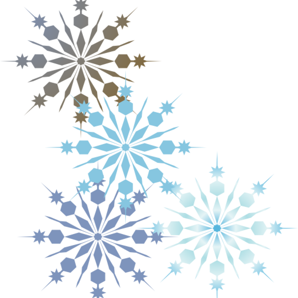 Snowflake Border Clip Art Holiday Snowflake Border - Transparent Snowflake Border Clipart (1024x1024), Png Download