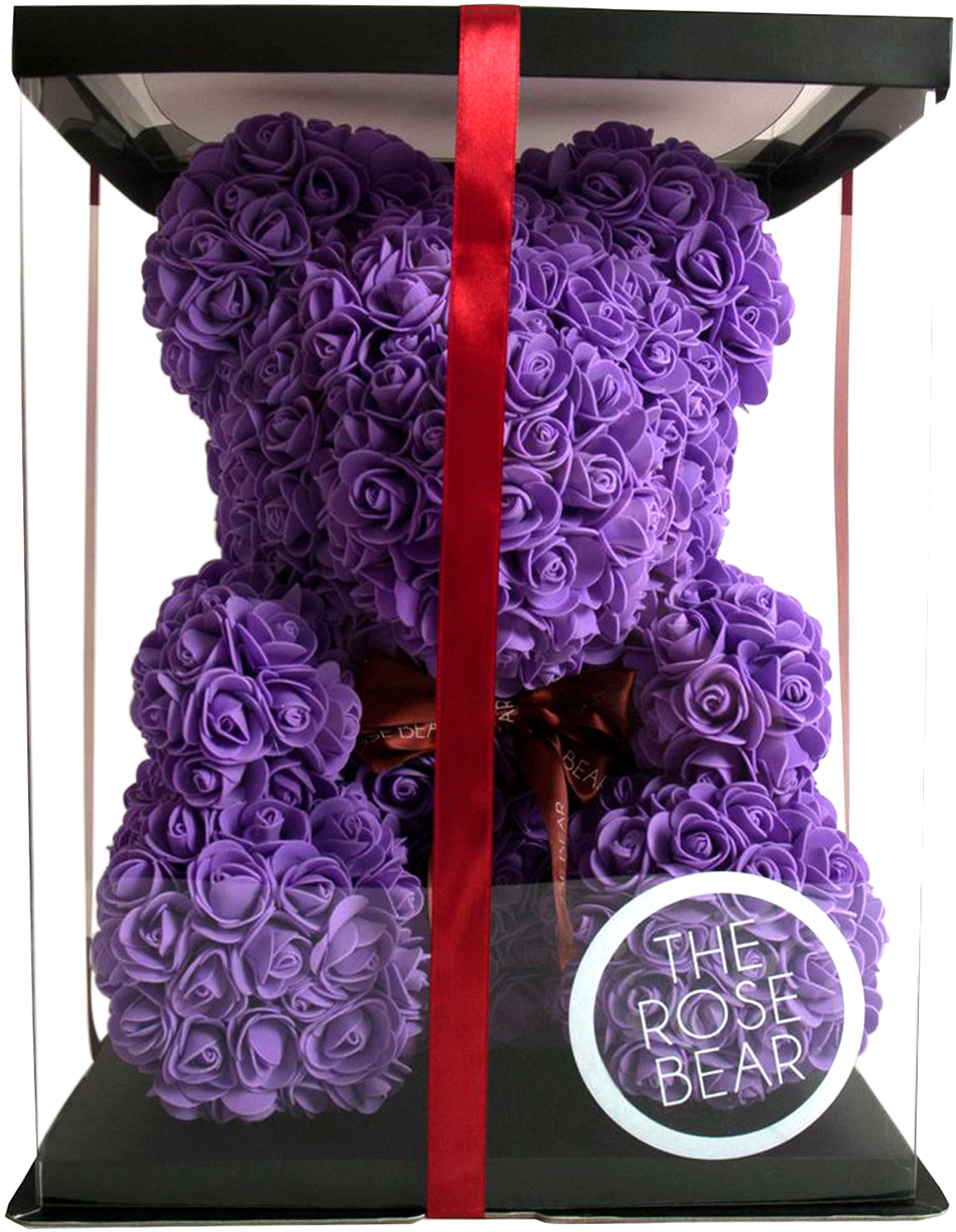 Purple Rose Bear (1600x1600), Png Download
