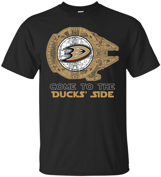 Come To The Anaheim Ducks' Side Star Wars T Shirt= - T-shirt (600x600), Png Download