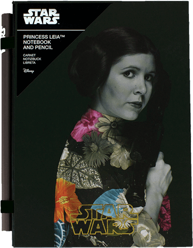 Princess Leia Notebook With Pencil - Star Wars (600x600), Png Download