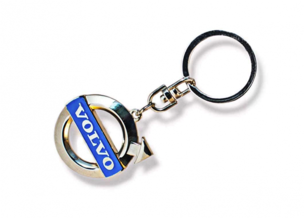 Μεταλλικό Μπρελόκ Volvo Logo (600x600), Png Download