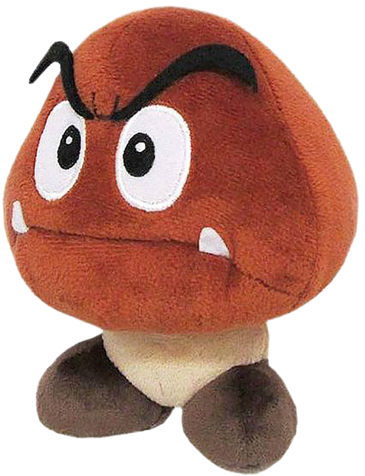 Goomba 6-inch Plush - Super Mario Chain Chomp Plush (960x942), Png Download