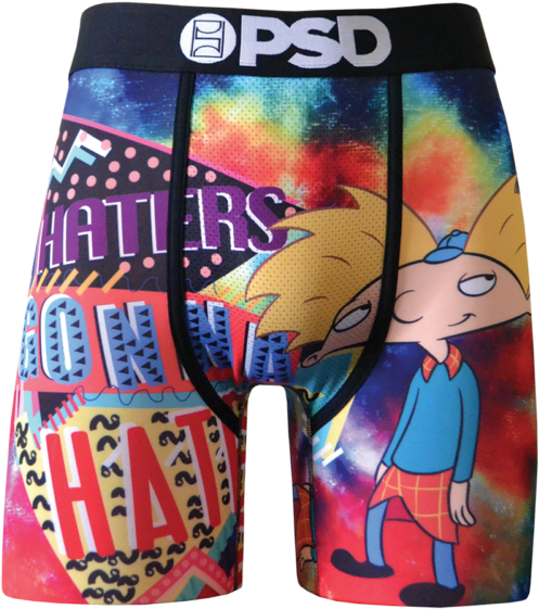 Psd Underwear Men's 90's Hey Arnold Ii Boxer Brief - Psd Hey Arnold (640x640), Png Download