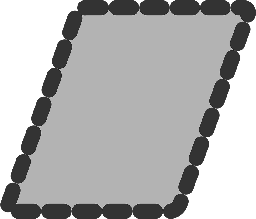 Rectangle Diamond Shape Border Grey Black - Clip Art (842x720), Png Download
