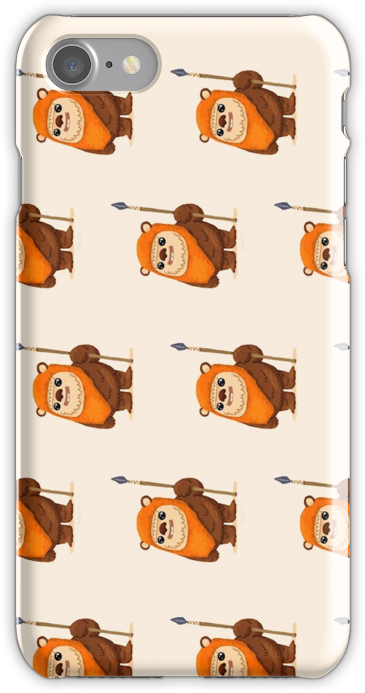 Mini Ewok Army Iphone 7 Snap Case - Cartoon (750x1000), Png Download