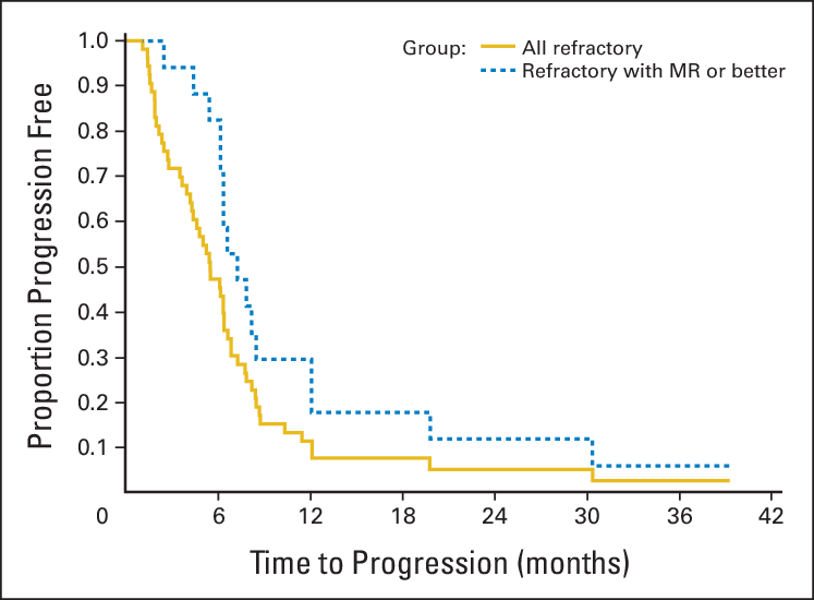 Kaplan Meier Estimates Of Time To Progression In All - Diagram (747x550), Png Download