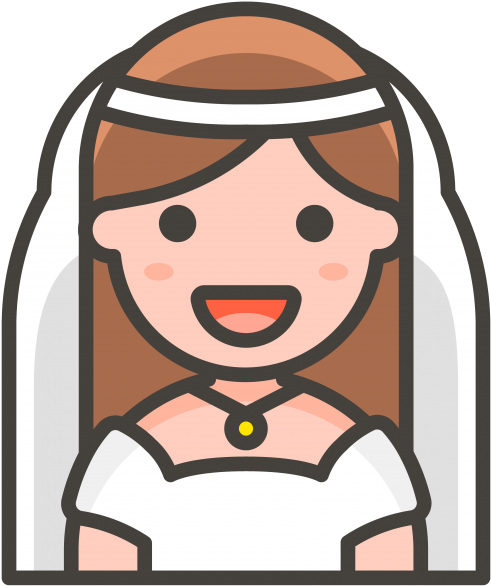 Bride With Veil Emoji - Icon (866x650), Png Download