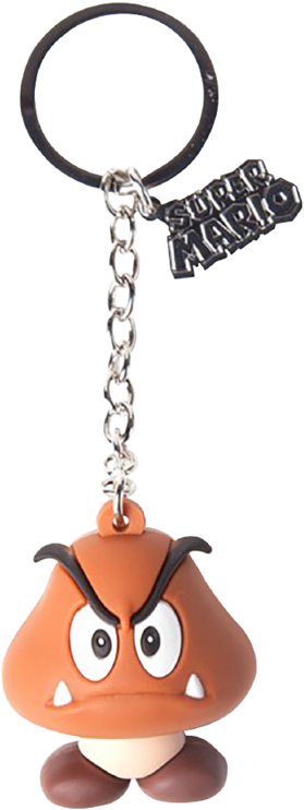 Goomba Rubber 3d Keychain - Goomba Keychain (1060x1041), Png Download