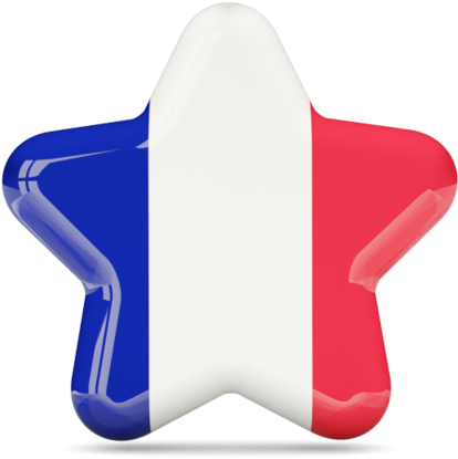 France Flag Icons For Windows - Uae Flag Star Clipart (640x480), Png Download