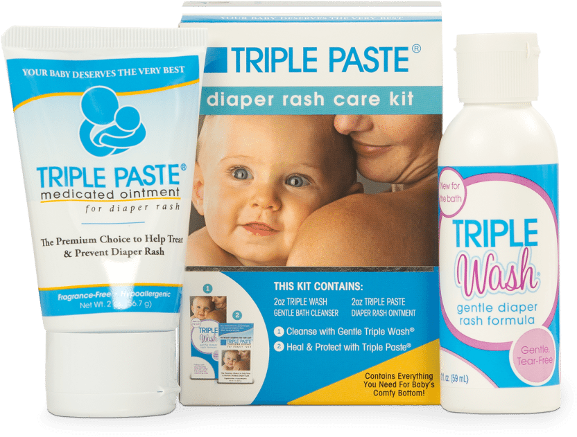 Triple Paste Diaper Rash Care Kit - Cosmetics (1024x1024), Png Download