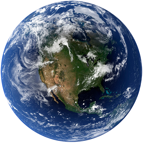 American Industries - Earth Blue Marble (560x560), Png Download