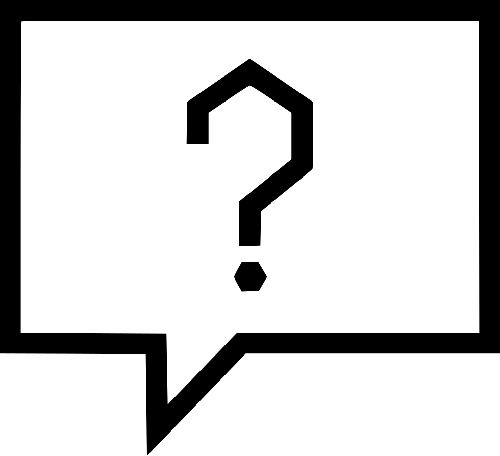 Message Bubble Conversation Talk Question Comments - Sign (980x894), Png Download