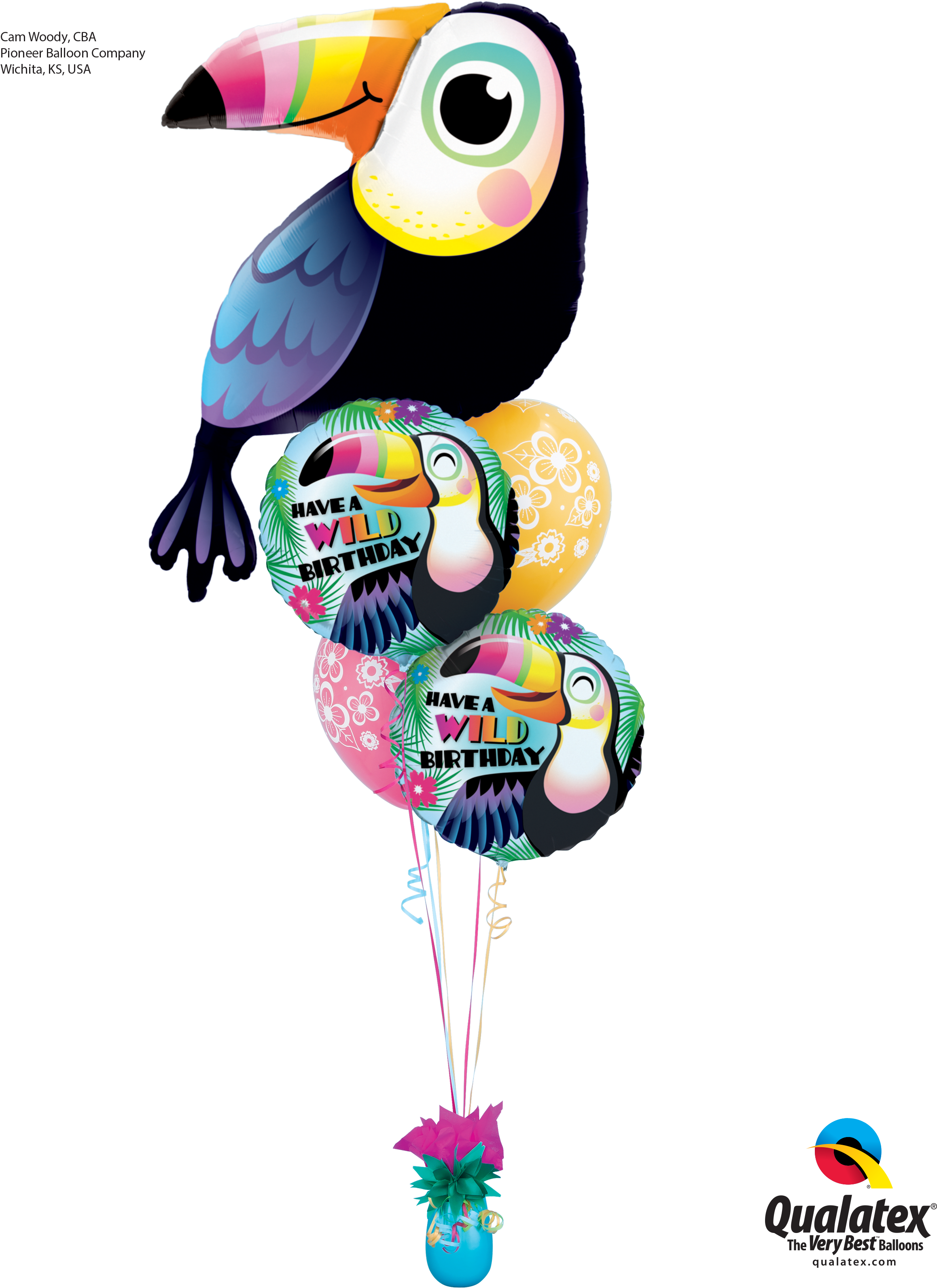 Get A Little Wild On Your Birthday With This Exotic - Toucan Balloon (2400x3200), Png Download