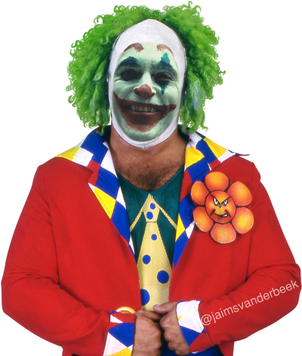 Samoa Joe Dirt - Doink The Clown (659x707), Png Download