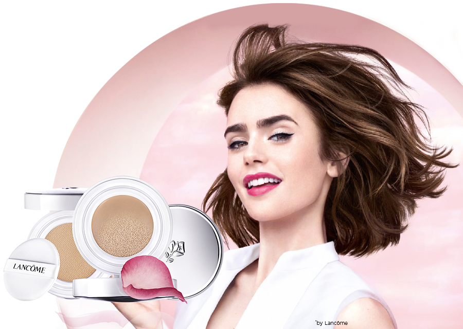 New Blanc Expert Cushion - Lancome Lily Collins Cushion (900x640), Png Download