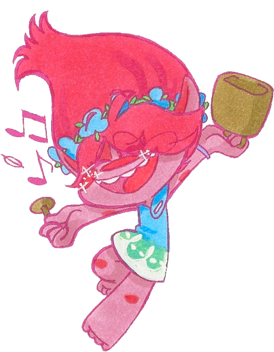 Princess Poppy Sticker - Storenvy (645x833), Png Download