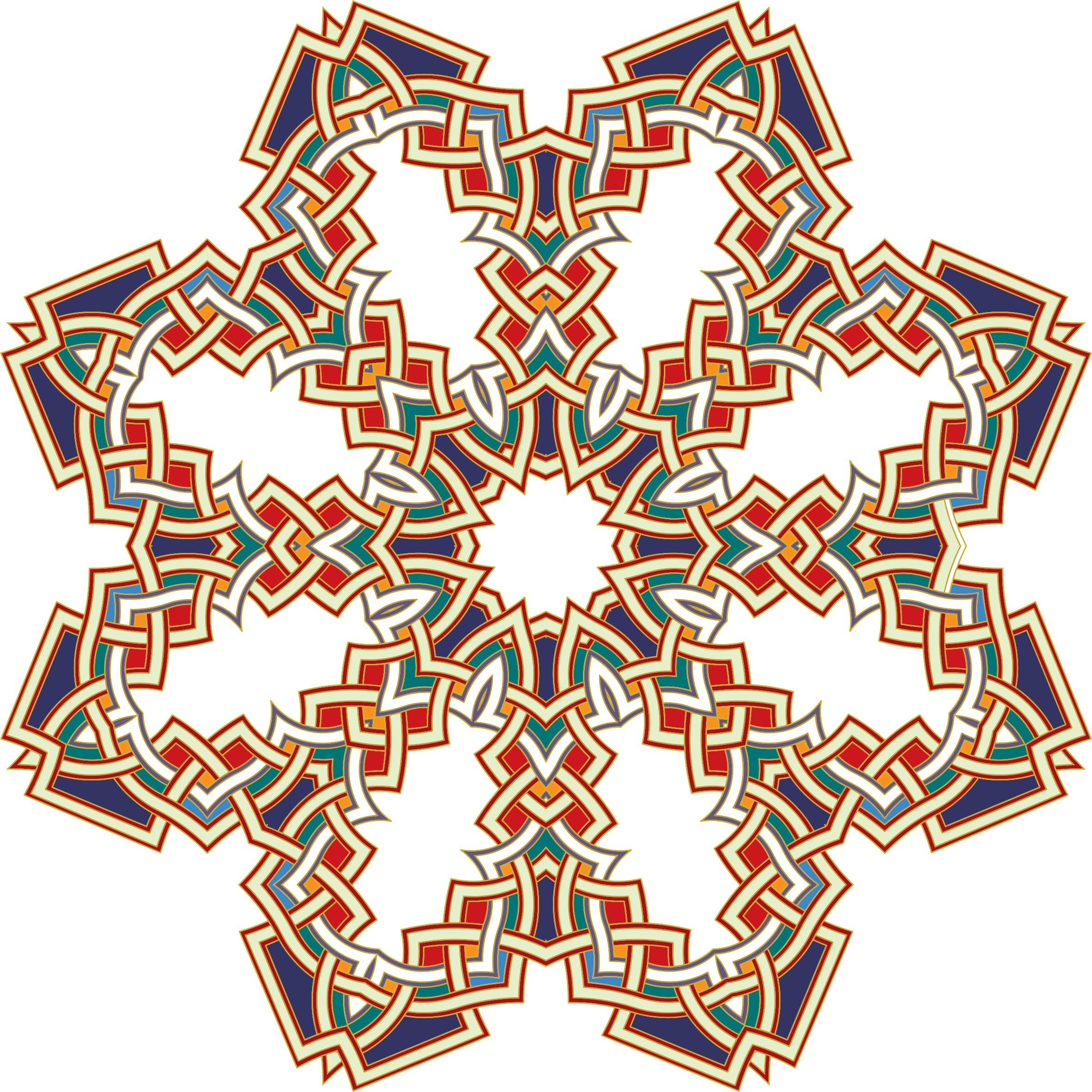 Clipart Islamic Geometric Art 2 Png - Islamic Borders Png (2362x2362), Png Download
