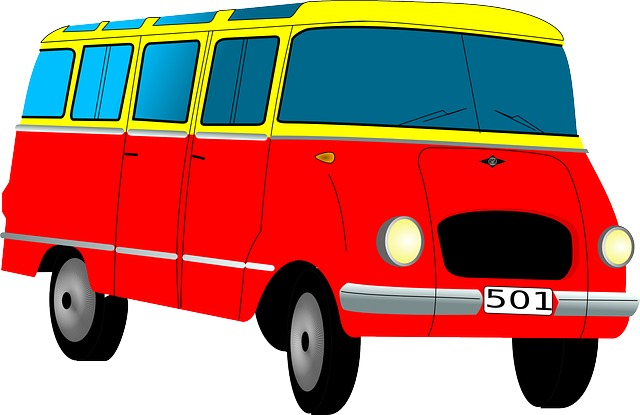 Van, Car, Cartoon, Bus, Automobile, Auto, Motor, Vans - Van Clipart Png (640x415), Png Download