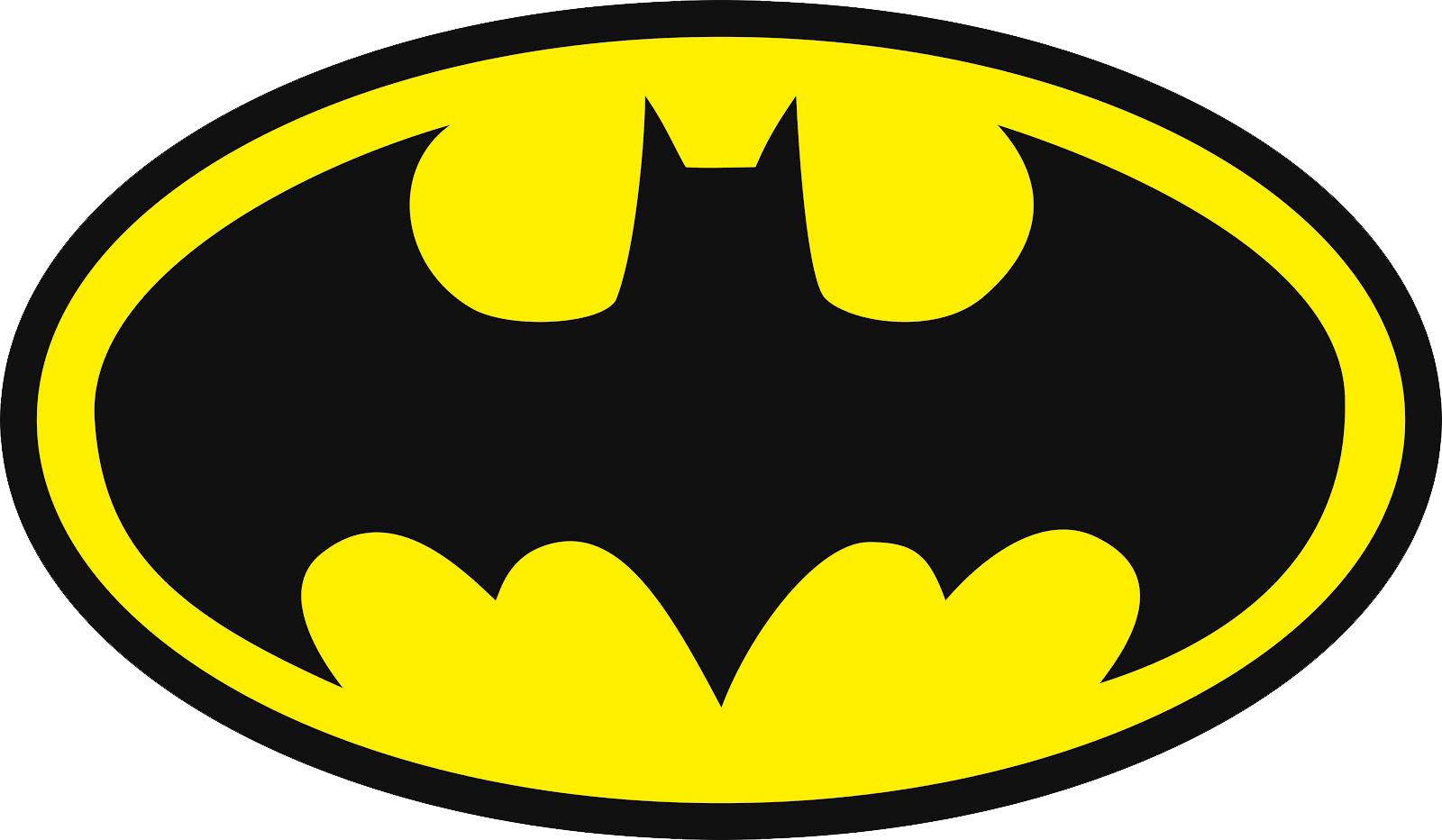 Png Clipart Web Icons - Batman Logo (1600x932), Png Download