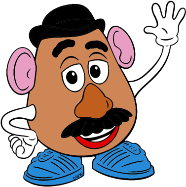 Mrs Potato Head Png Jpg Freeuse Download - Mr Potato Head Clip Art (383x384), Png Download