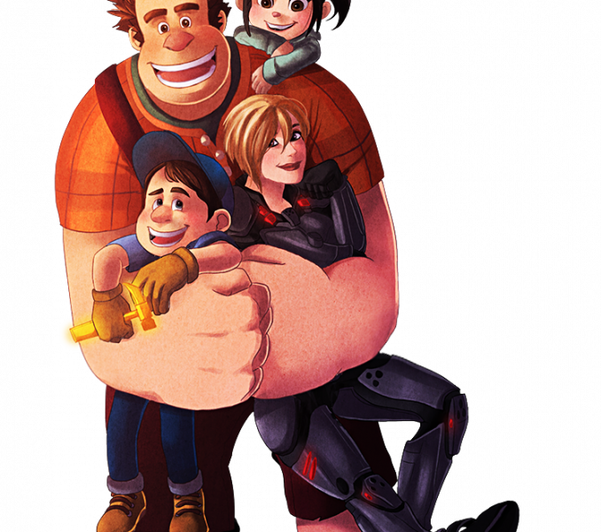Wreck It Ralph Beginning Wreck It Ralph Mewdoubled - Fix It Felix Wreck It Ralph 2 (678x600), Png Download