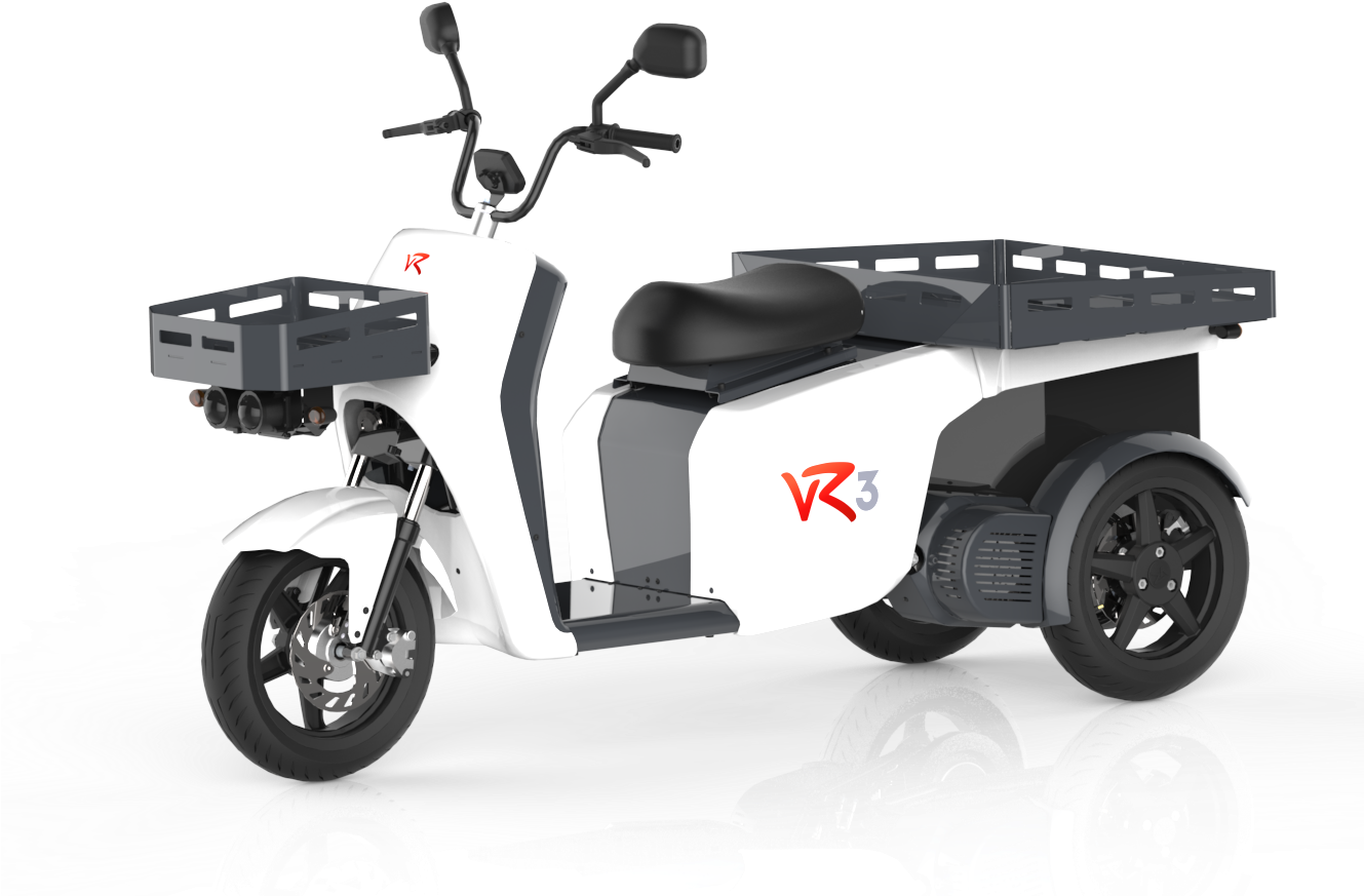 Vr3 Electric Tricycle, The Modular Electric Vehicle - Electric Vehicle (1328x1080), Png Download