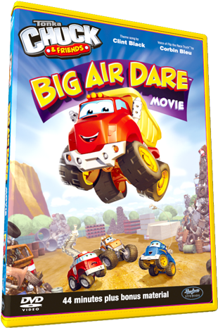 Hasbro Tonka Chuck & Friends - Chuck Big Air Dare Dvd And Vehicle (840x480), Png Download