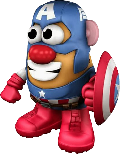 Marvel Comics Has Been Turned Into Taters - Mr Potato Head Captain America (415x531), Png Download