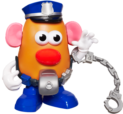 I Am On The Hunt For A Playskool, Mr - Mr Potato Head Police Officer (400x400), Png Download