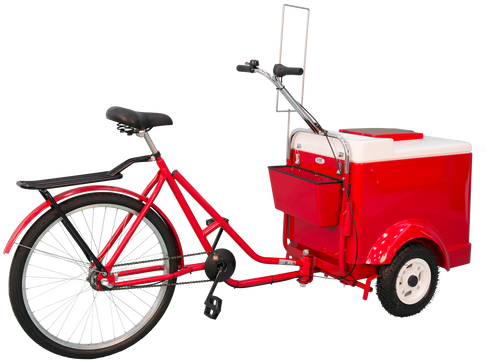 Ice Cream Tricycle (498x369), Png Download