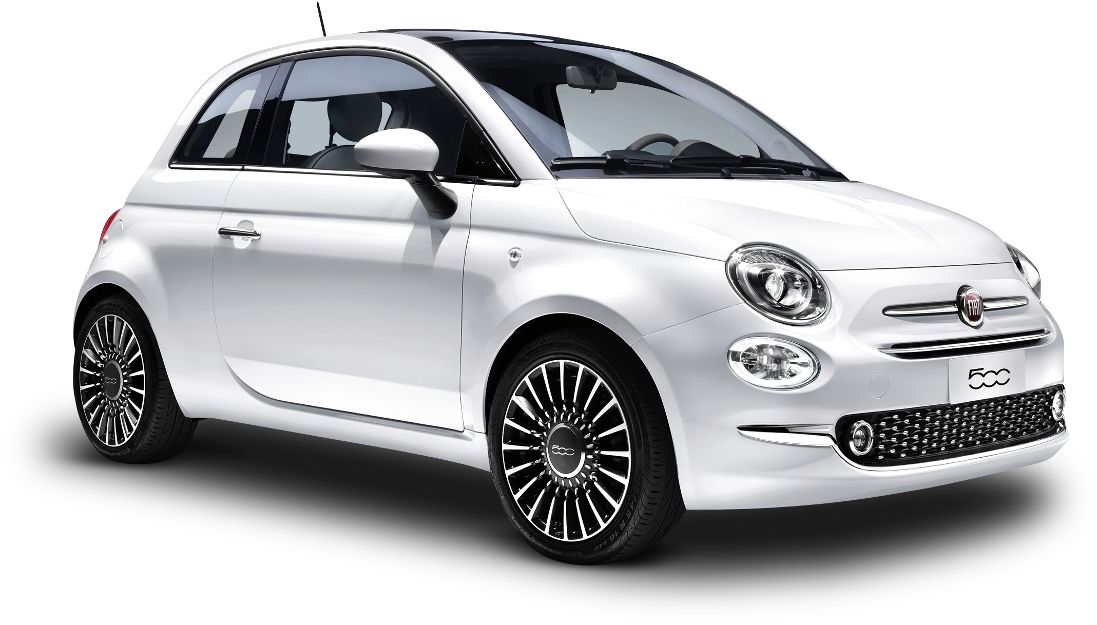 White Fiat 500 Car Png Image - Fiat 500 Vinyl Style (2229x1368), Png Download