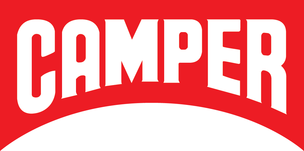 Camper Logo - Camper Shoes Logo Png (1024x508), Png Download