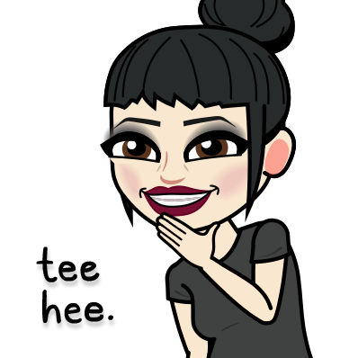 But Seriously, It's Nice To Know That The Weird Things - Tee Hee Bitmoji (398x398), Png Download