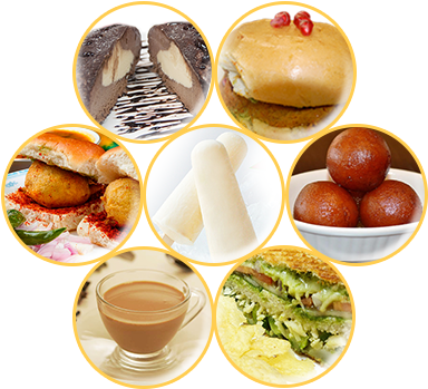 Jallssa Indian Fastfood - Indian Fast Food Png (392x350), Png Download