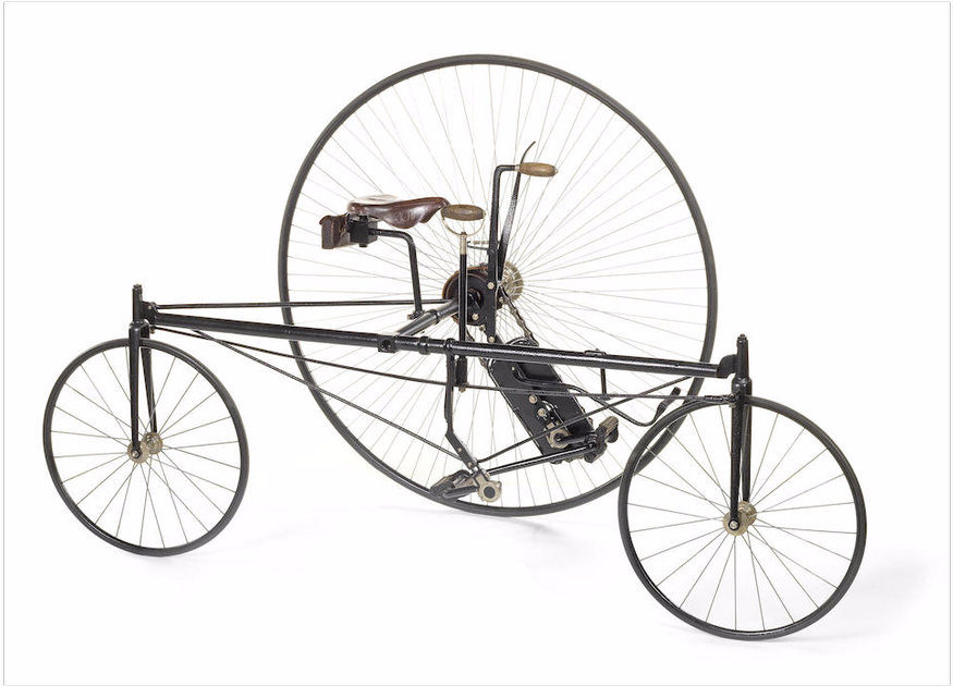 Unusual Victorian Tricycle Built By Coventry Company - Coventry Rotary Tricycle (1200x630), Png Download