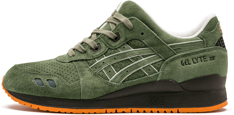 Asics Gel - Lyte 3 Mij - 5 Shoes Militia Olive H6c3k (1000x600), Png Download