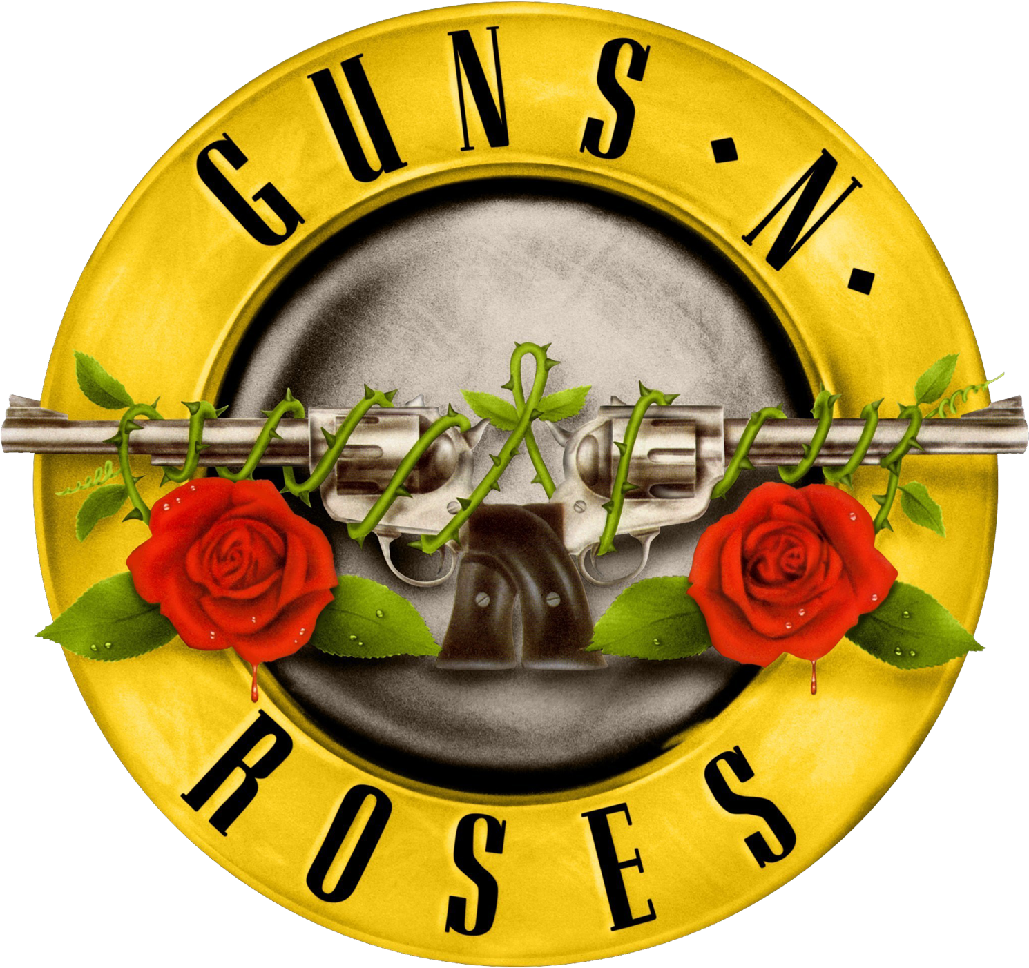 Guns N' Roses Logo - Guns N Roses Slot Logo (1600x1443), Png Download